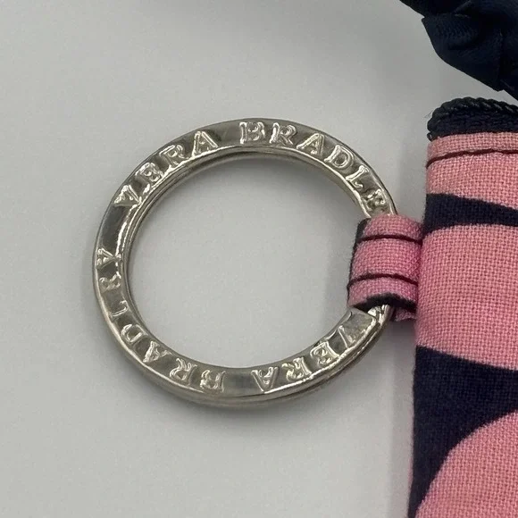 Vera Bradley Zip Coin Purse ID Holder Credit Card Case Pink Flowers Wallet‎ - Picture 2 of 12